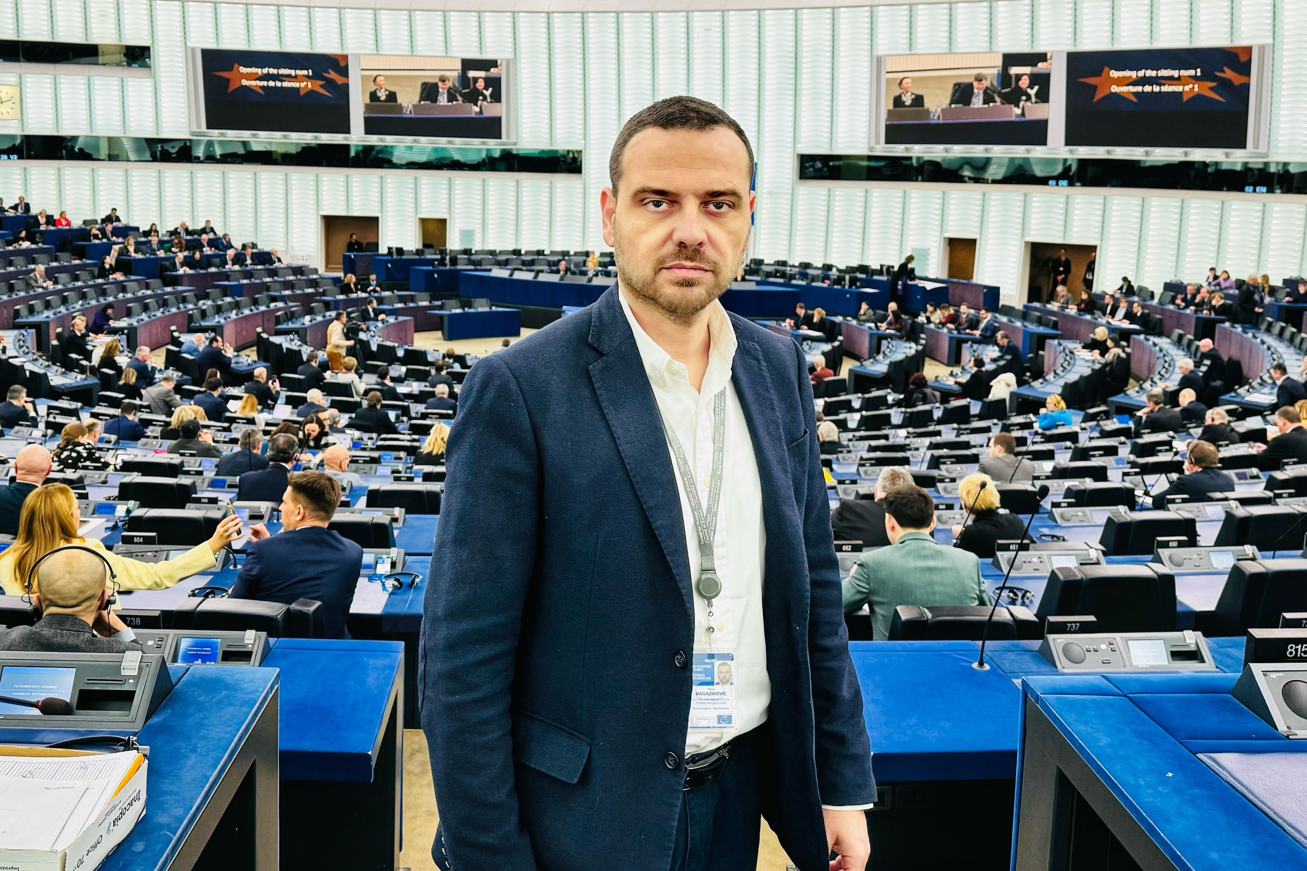 The Chair of the PA BiH Delegation to PACE Saša Magazinović was elected as the Vice-President of the Socialist Group in the Council of Europe